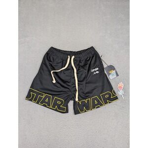 Civil Regime‎ Star Wars Mesh Shorts Mens Small Black Athletic Gym Graphic New